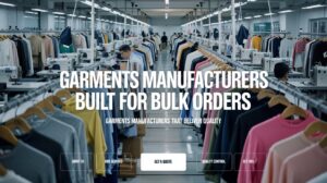 Garments Manufacturers Built for Bulk Orders