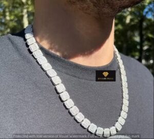 Moissanite Baguette Rapper Chain: The Ultimate Statement Piece