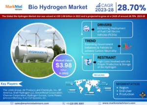 Bio Hydrogen Market Expected to Expand Significantly by 2028