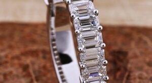 lab created diamond band