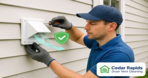 How Does Dryer Vent Cover Replacement Improve Airflow in Cedar Rapids?