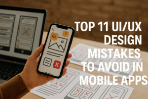 Top 11 UI/UX Design Mistakes to Avoid in Mobile Apps