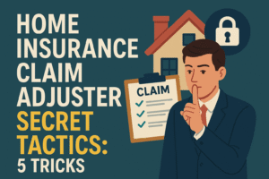 Home Insurance Claim Adjuster Secret Tactics: 5 Tricks