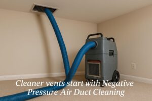 Why Is Negative Pressure Air Duct Cleaning Ideal After Remodeling in Diamond Bar