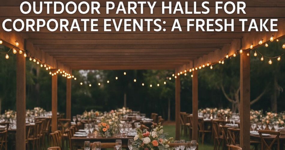 Outdoor Party Halls for Corporate Events: A Fresh Take