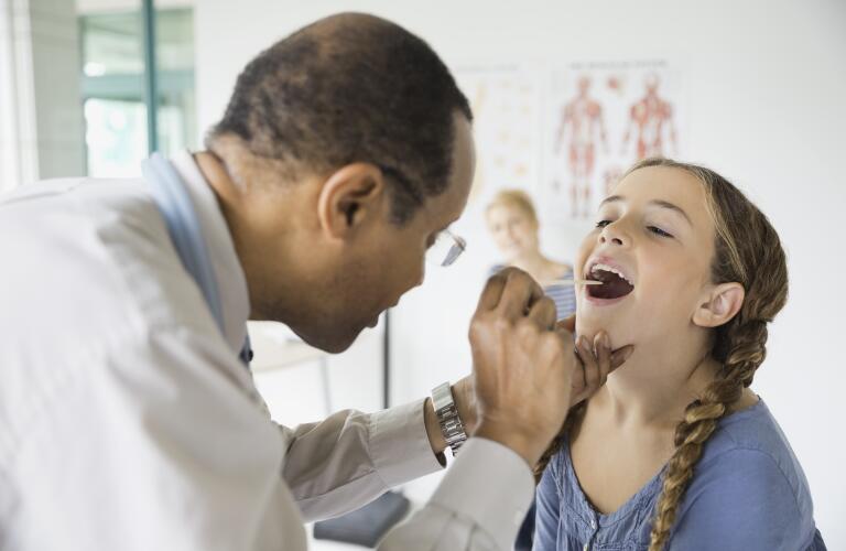 Doctor at Home for Throat Infections