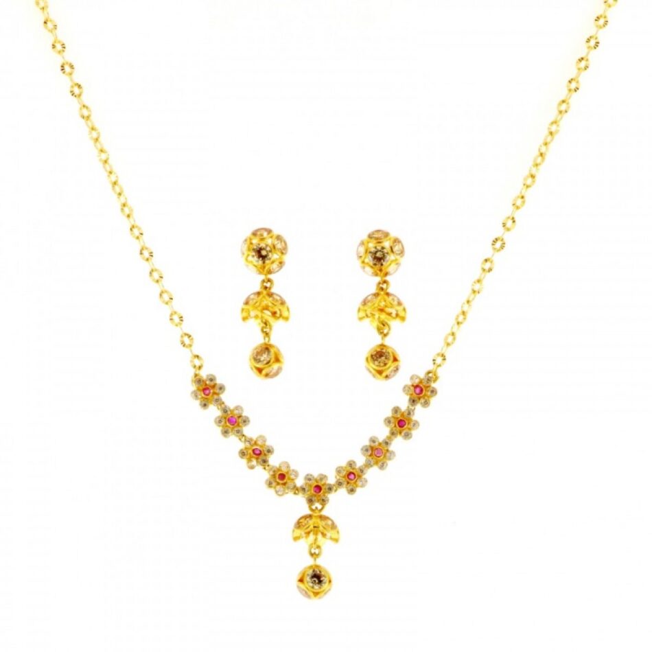 Elegance Redefined with a 22ct Indian Gold Necklace Set