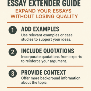 Essay Extender Guide: Expand Your Essays Without Losing Quality