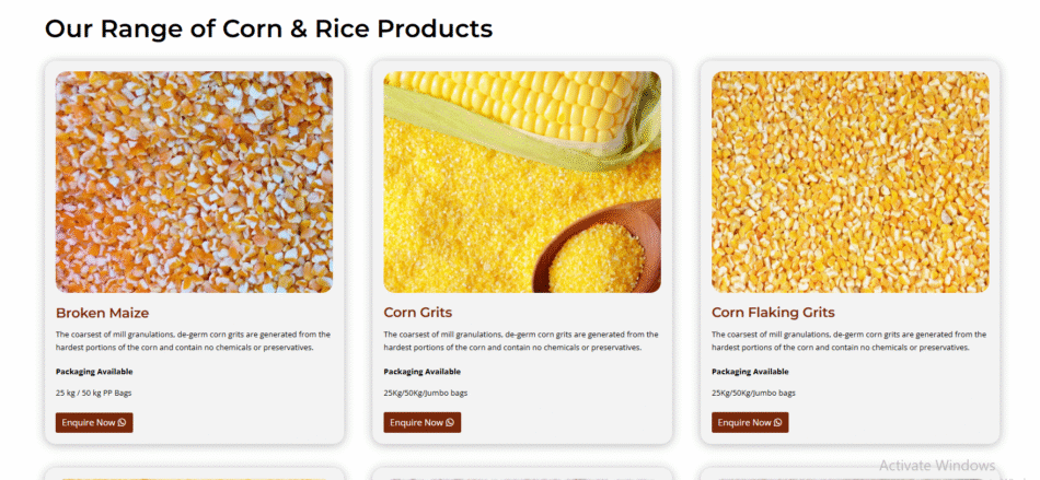 Corn Milling Exporter