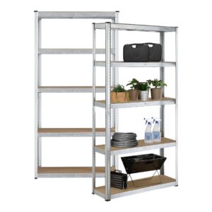 Estante Metálico Gris 180x90x40: Resistente y Elegante para tu Hogar o Oficina