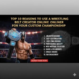 Top 10 Reasons to Use a Wrestling Belt Creator Online for Your Custom Championship
