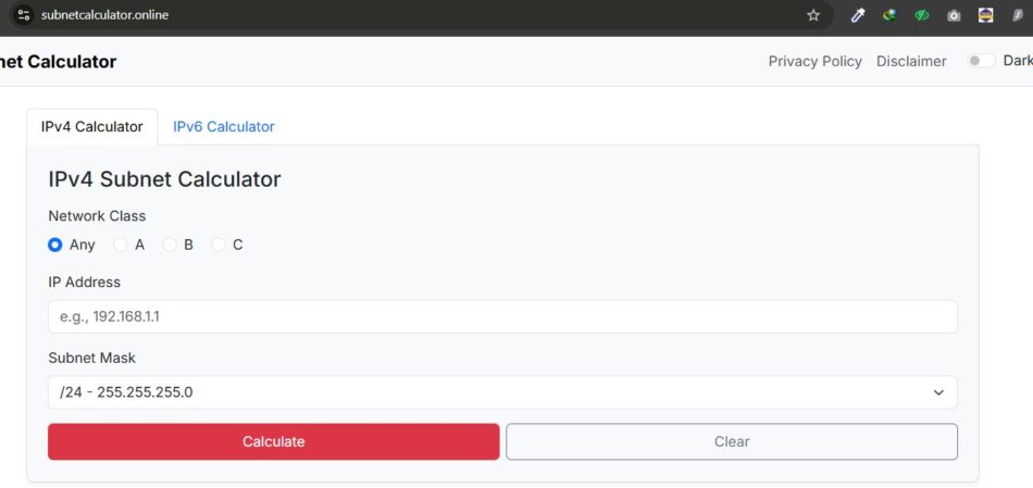 How to Calculate IP Address Subnet