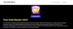 Teen Patti Master 2025 Download – Trusted APK Link via GNPTimes.in