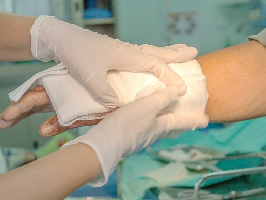 Wound Dressing at home