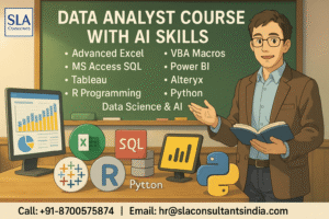 How a Data Analyst Training Course Can Help You Get a Job in an MNC, Learn Data Analyst Course in Delhi with AI Skills by SLA Consultants India,