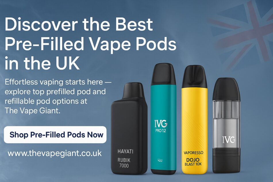 Shop Pre-Filled Vape Pods UK | No Mess, No Refills – The Vape Giant