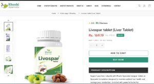 Rhushiayurveda.com | Buy Livospar Ayurvedic Liver Tablets Online – Rhushi Ayurveda