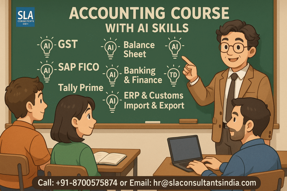Business Accounting And Taxation Courses in Delhi by SLA Accounts, Taxation and Tally Prime Institute in Delhi NCR, [ Learn New Skills of Accounting & Finance]