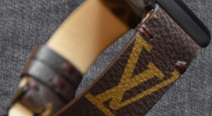 Authentic Apple Watch Band Repurposed Classic LV Monogram for a Premium Look