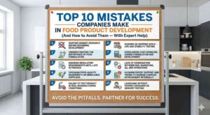 Top 10 Mistakes Companies Make in Food Product Development (And How to Avoid Them — With Expert Help)
