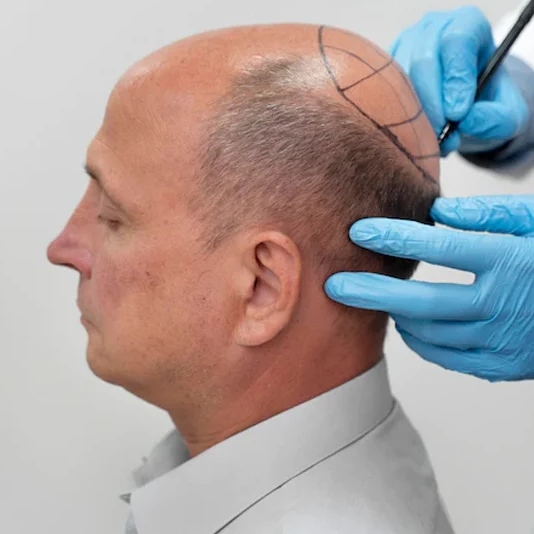 Crown Area Hair Restoration for Men